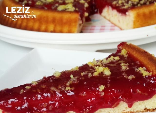 Vişne Soslu Limonlu Tart Kek