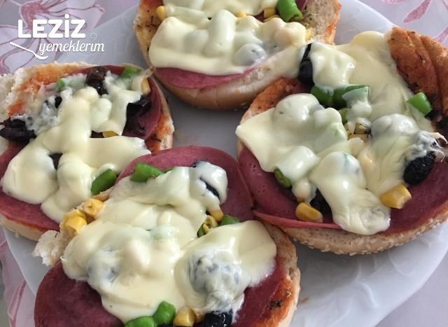 Şipşak Pizza (Burger Ekmeğ İle)