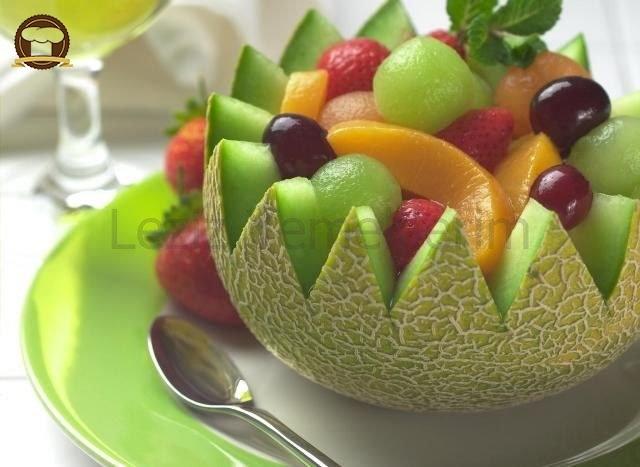 Kavunda Dondurmalı Meyve Salatası