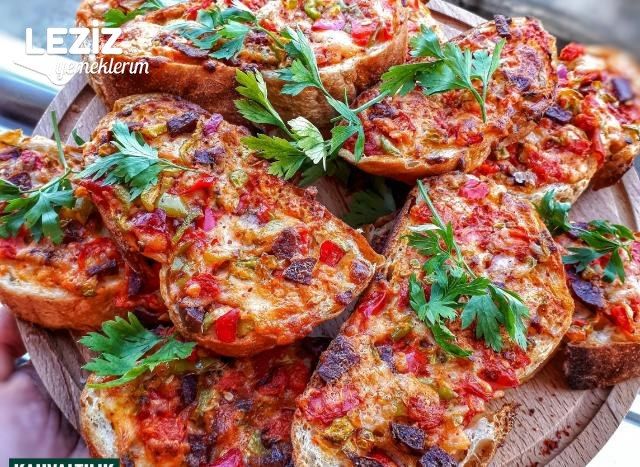 Kahvaltılık Ekmek Pizzası Tarifi