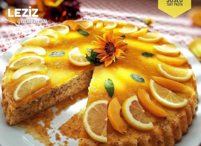 Şeftali Soslu Tart Pasta