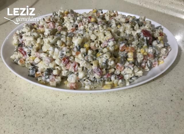 Bol Malzemeli Makarna Salatası