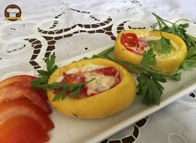 Patates Yatağında Fırınlanmış  Yumurta