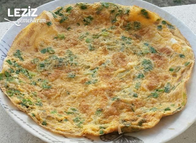 Yeşil Soğanlı Omlet