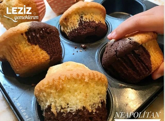 Neapolitan Cupcake