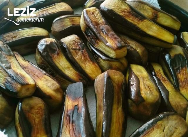 Kışlık Patlıcan Kızartması (Sadece 1 Çay Bardağı Sıvıyağ İle)