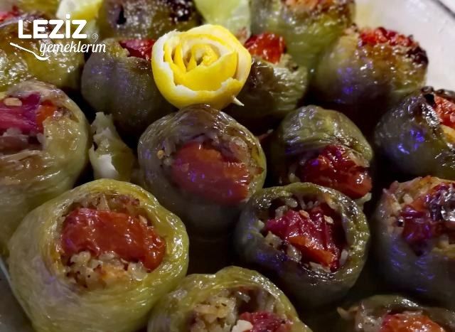 Fırında Zeytinyağlı Biber Dolması Pişirmek