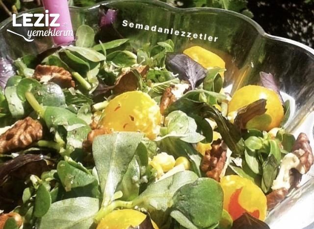 Şeftalili Semizotu Salatası