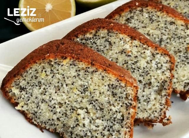 Limonlu Zencefilli Haşhaşlı Kek