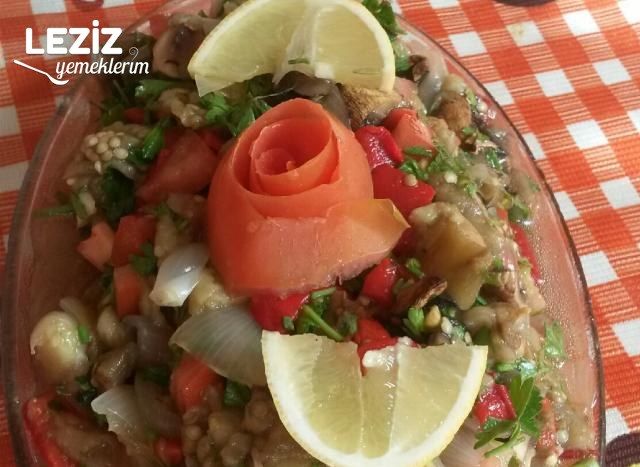 Mantarlı Patlıcan Salatası
