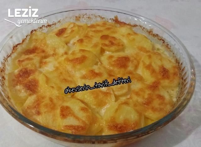 Fırında Kremalı Patates Dilimleri