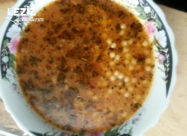Kıymalı Kus Kus Çorbası