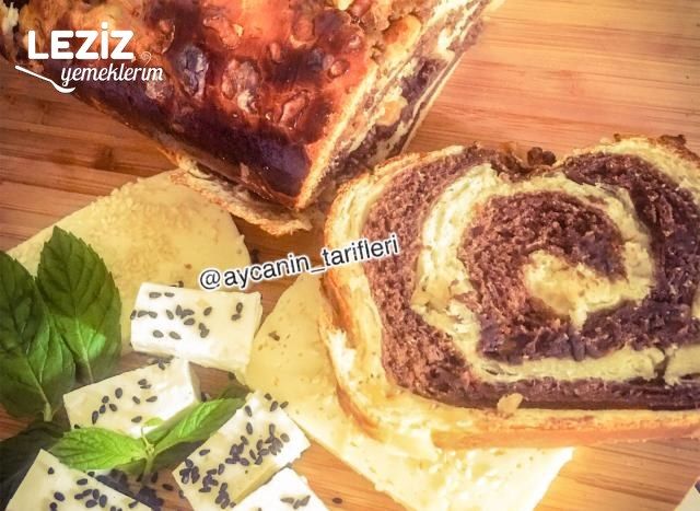 Kakaolu Cevizli Rulo Ekmek