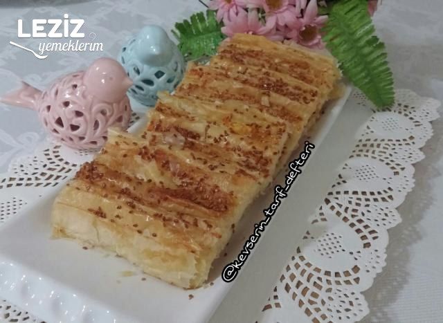 Çıtır Çıtır Peynirli Pileli Börek Tarifi