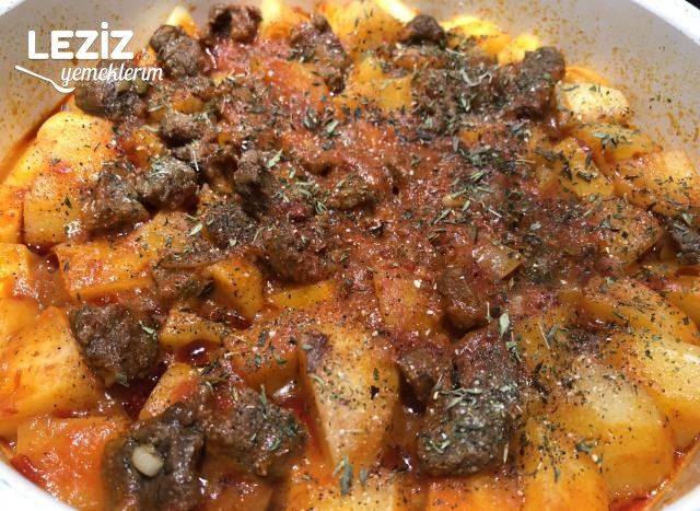 Etli Patates Yemeği Yapımı