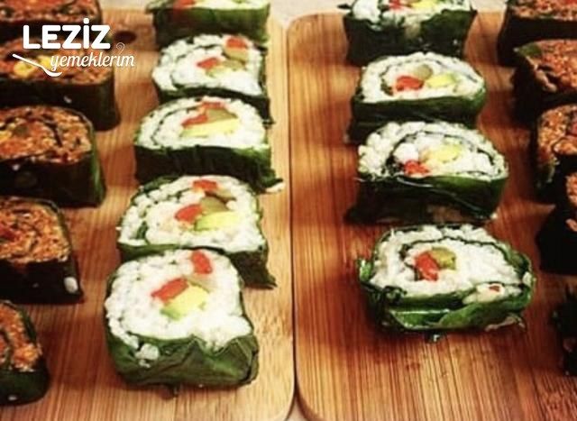 Yalancı Suşi (Pazı Yaprağı İle)