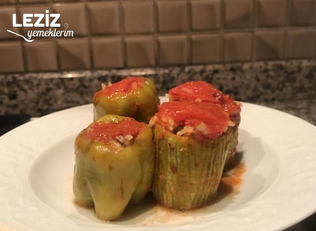 Zeytinyağlı Biber Kabak Dolması