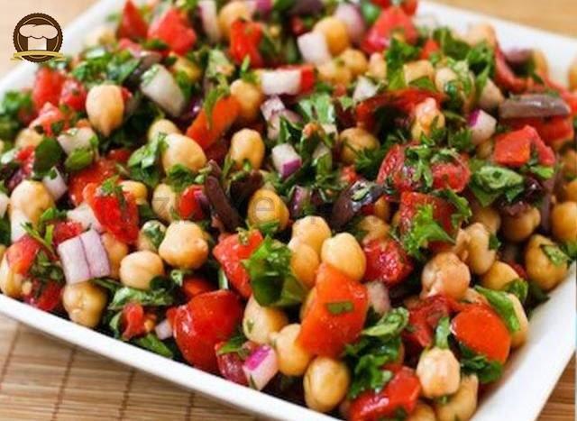 Nohutlu Patlıcan Salatası