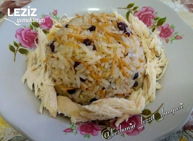 Kuş Üzümlü Şehriyeli Pirinç Pilavı Tarifi