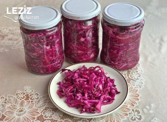 Kırmızı Lahana Turşusu (Hemen Deneyin)
