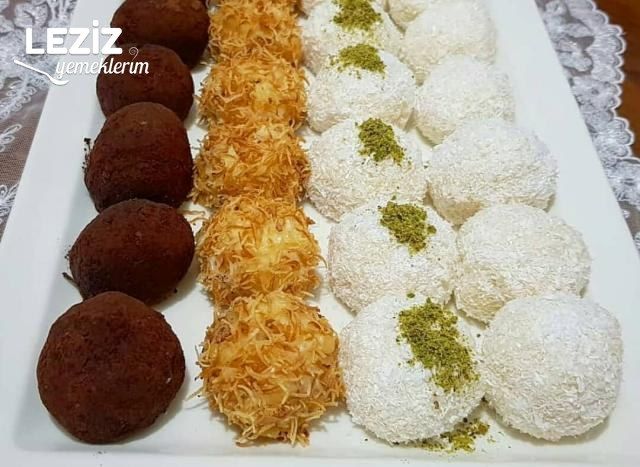 Labneli İrmik Toplar (1 Tarifle 3-4 Farklı Görüntü)