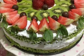 Ispanaklı Kremalı  Pasta