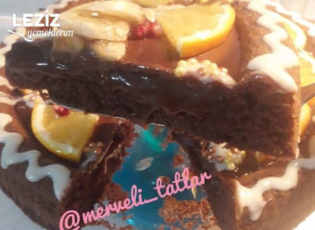 Karamelli Çikolatalı Tart Pasta (Şahane Lezzet)