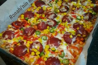 Bayat Ekmek Pizzası (Pazar Kahvaltısına)
