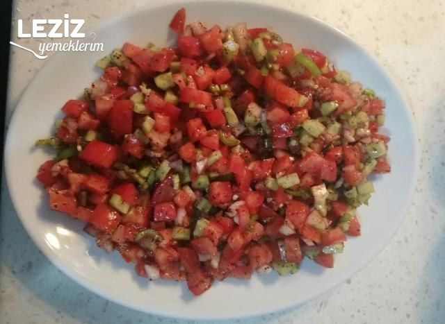 Çoban Salata Yapılışı