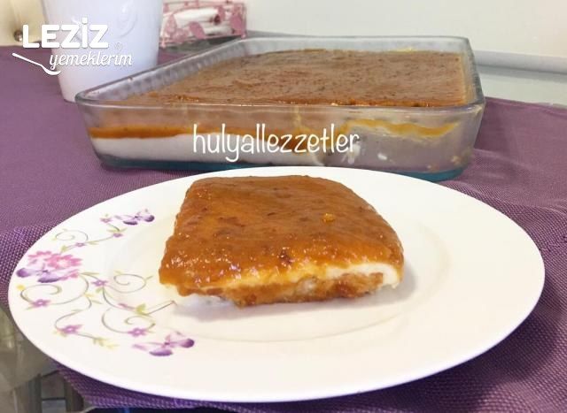 Kayısı Soslu Etimek Tatlısı
