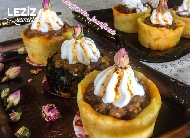 Ispanak Ve Patatesli Çanak Salata