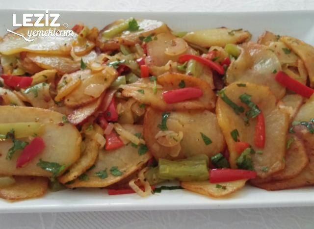 Sebzeli Kızarmış Patates Salatası