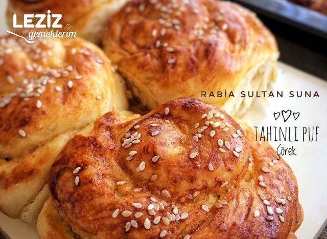 Tahinli Puf Çörek