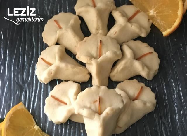 Portakallı Çiçek Kurabiye