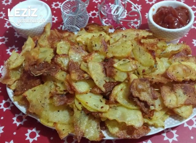 Fırında Baharatlı Patates Cipsi