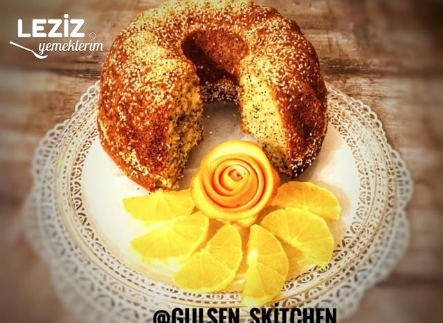 Portakallı Haşhaşlı Susamlı Kek