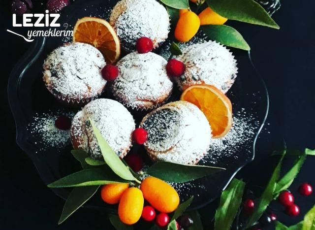 Elmalı Ve Damla Çikolatalı Muffin Kek