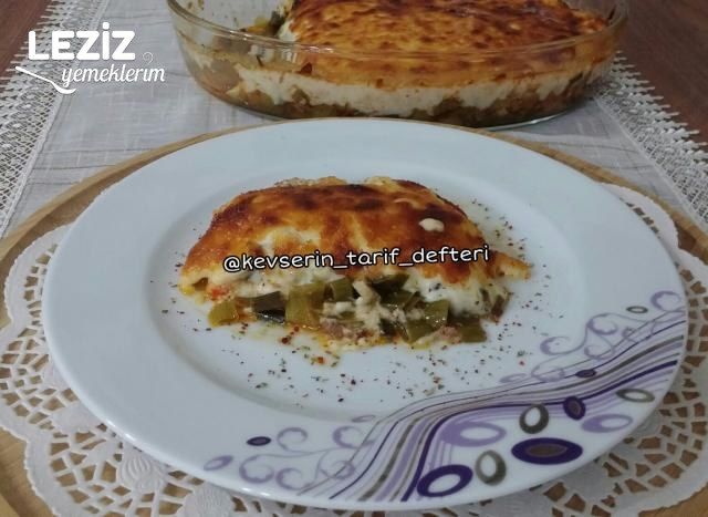 Beşamel Soslu Nefis Kıymalı Pırasa Tarifi