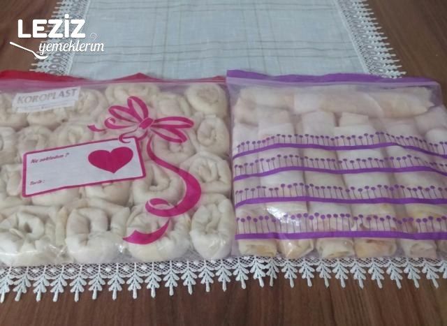Ani Gelen Misafirler İçin Dondurucuya Börek Hazırlanması