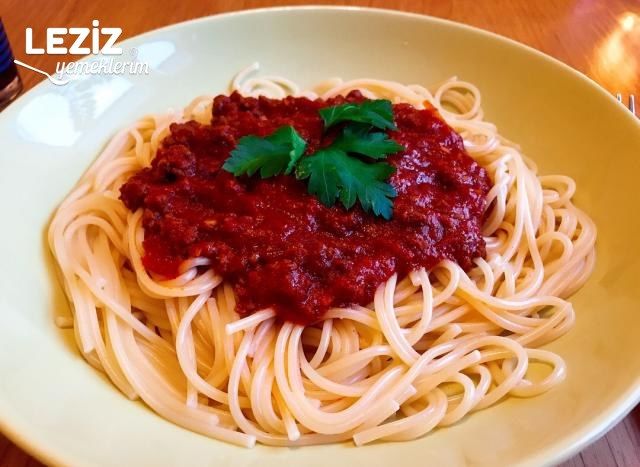 Bolonez Soslu Spagetti Tarifi
