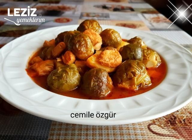 Tavuklu Sebzeli Brüksel Lahanası