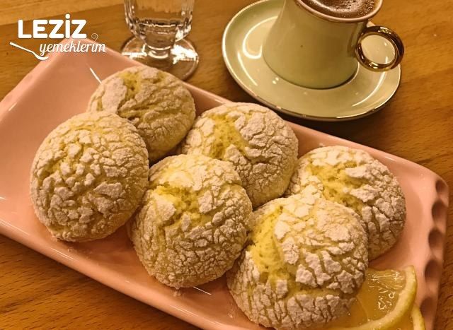Limonlu Çatlak Kurabiye (Tam Ölçü)