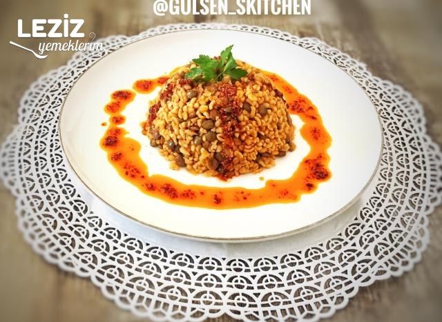 Yeşil Mercimekli Bulgur Pilavı Yapılışı