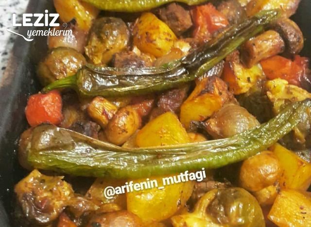 Bol Sebzeli Etli Karışık Tava (Kerpiç Kapta)