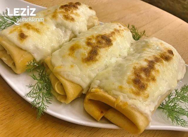 Beşamel Soslu, Tavuklu Ve Mantarlı Krep
