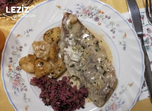 Fırında Kremalı Mezgit Balığı