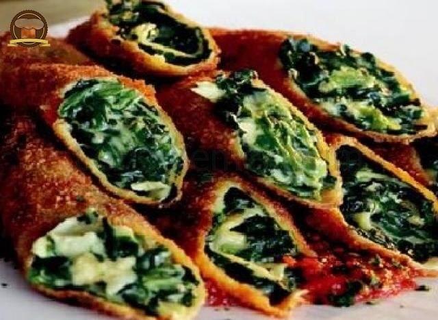 Ispanak Ve Peynirli Krep Pane