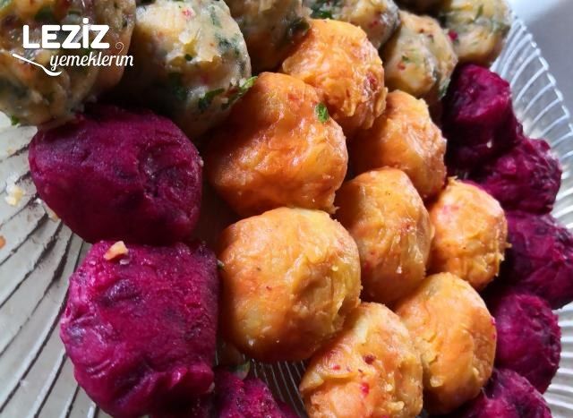 Nefis Renkli Patates Topları