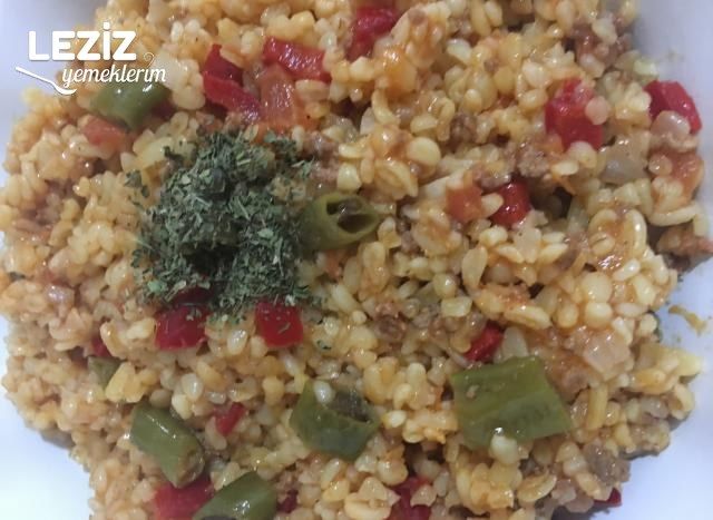 Kıymalı Bulgur Pilavı
