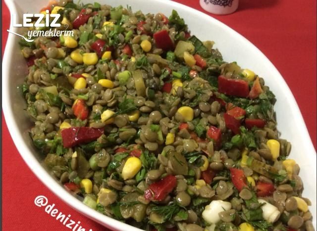Yeşil Mercimek Salatası Yapımı